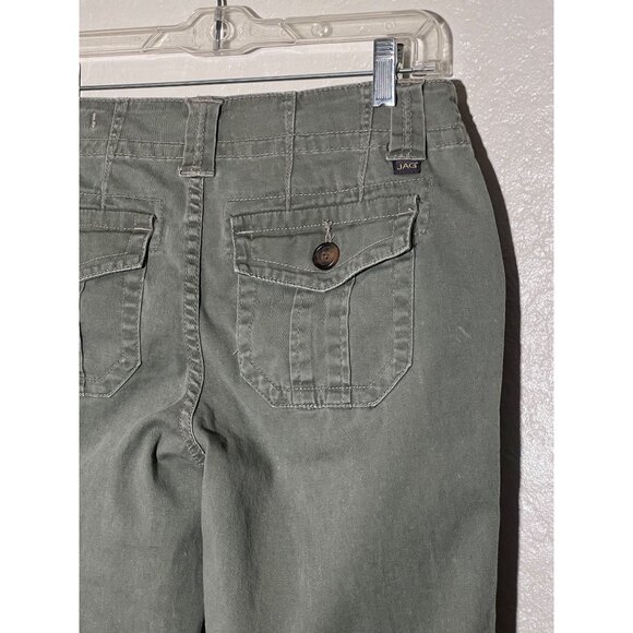 Jag Women's Classic Fit Olive Green Cropped Pants Straight Leg Size 8 - Picture 7 of 16